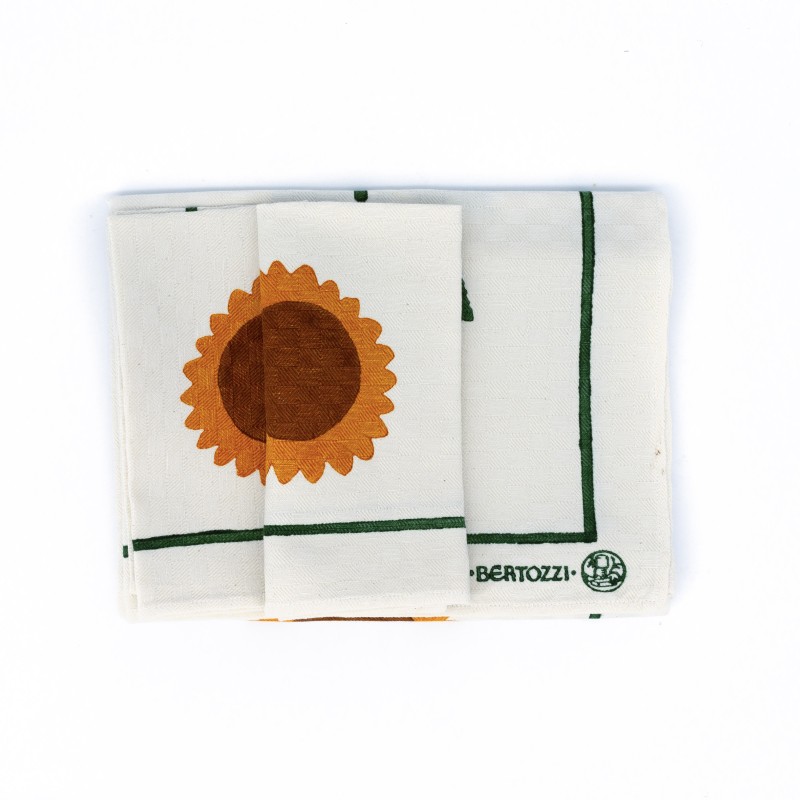 Girasoli 3 Colori, Set Runner  2 Tovaglioli 60X150 Cm 2 Tov.Li